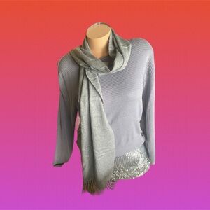 Steve Madden Soft Gray Scarf